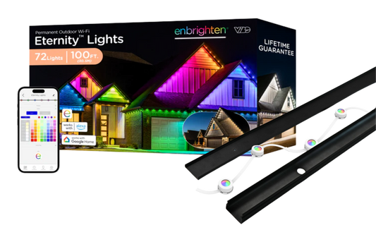 SnapTrack® For Enbrighten Permanent Outdoor Lights- Metal Channel System