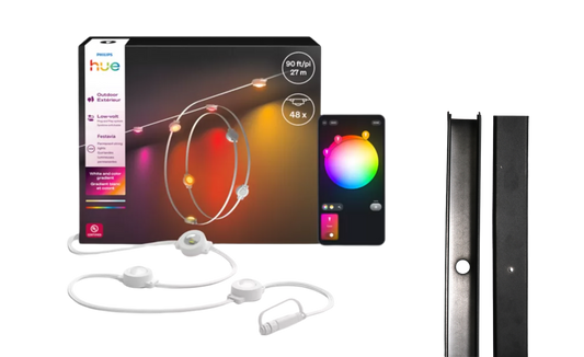 SnapTrack® For Philips Hue Permanent Outdoor Lights- Metal Channel System